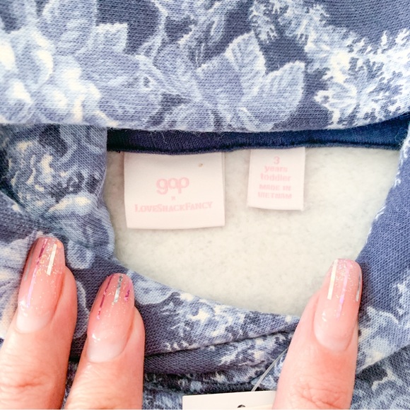 Loveshack Fancy x Gap Kids Floral Unisex Hoodie New - Picture 5 of 9